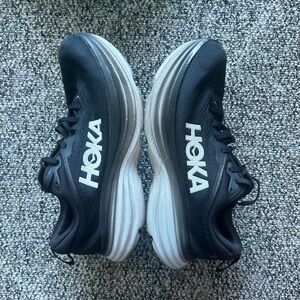 Hoka bondi 8 women’s size 9D Wide Black White